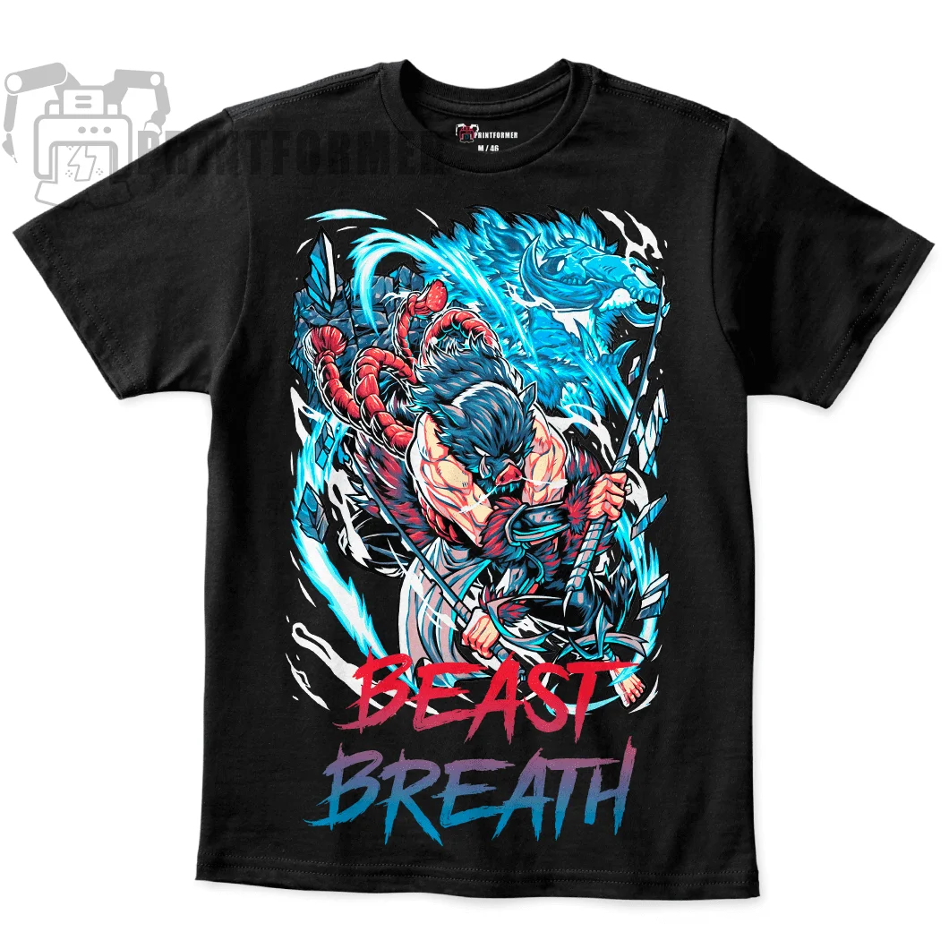 

Inosuke T-shirt Demon Slayer Inosuke Kimetsu No Yaiba Anime Movie Manga Shirt