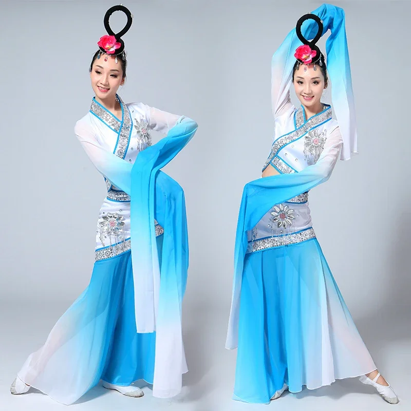 new women's adult classical water sleeves ethnic dance Yangko clothing mining Wei dance costumes dance performances clothing