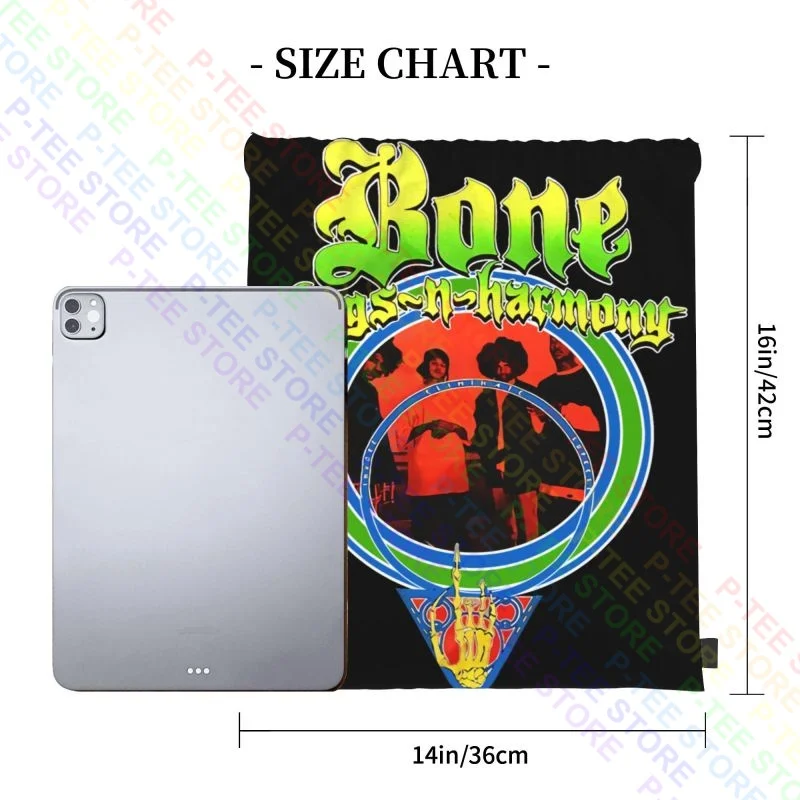 Bone Thugs N Harmony Invoke Eliminate Supress Drawstring Bags Gym Bag Travel Softback Eco Friendly Clothes Backpacks