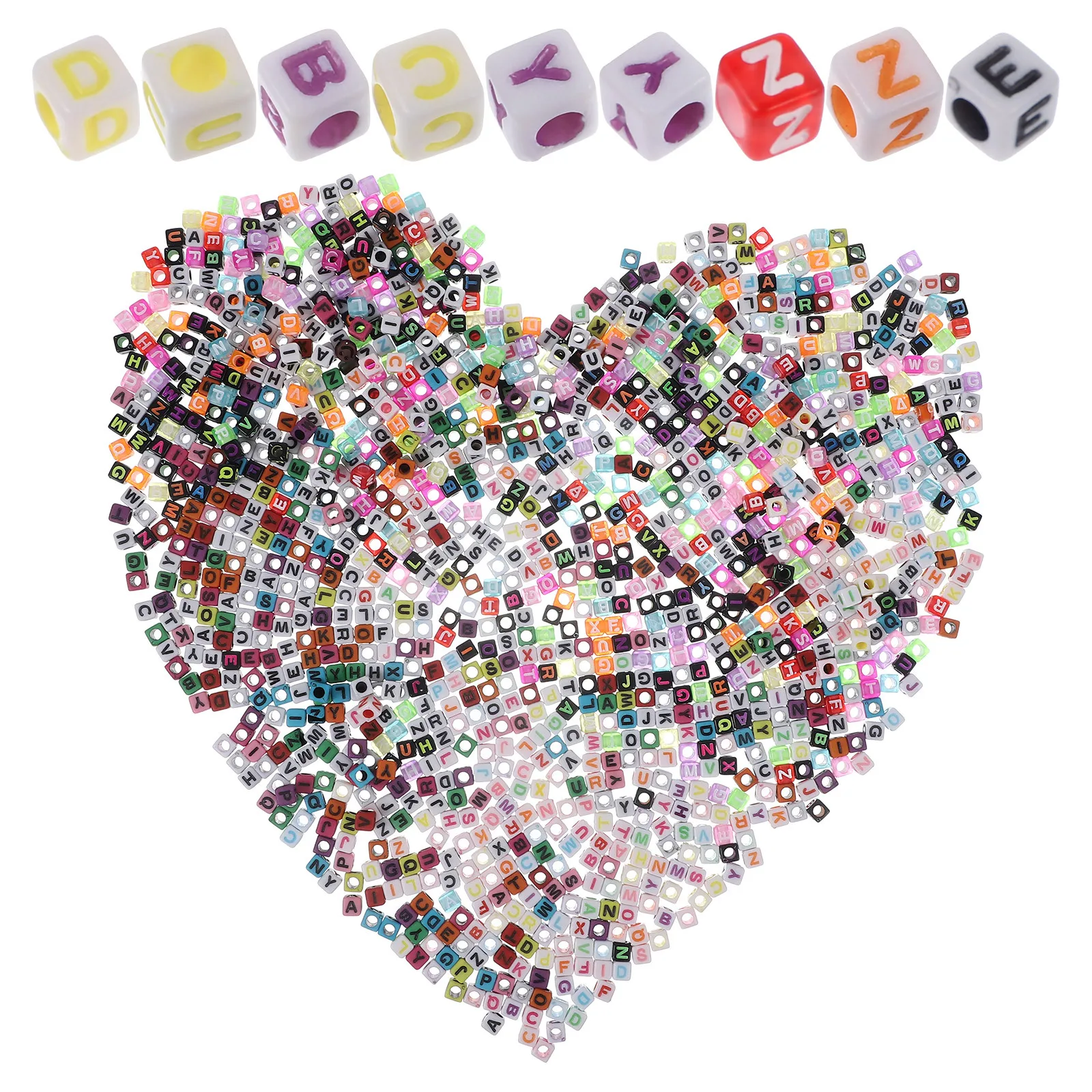 

1Set Multi-Function Alphabet Beads Acrylic Letter Beads for DIY Bracelets Necklace Accessories Letters for Bracelets