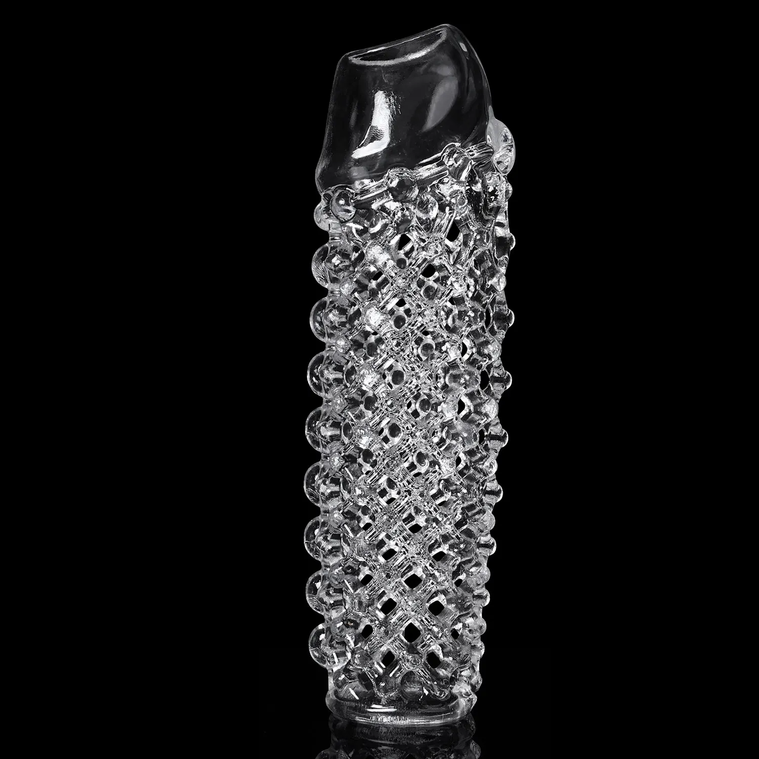 Extension Condom Delay Penis Sleeve Reusable Male Enlargement Men Dot Massage Dildo Cock Ring Vibrating Cover Adult Sex Toys 18