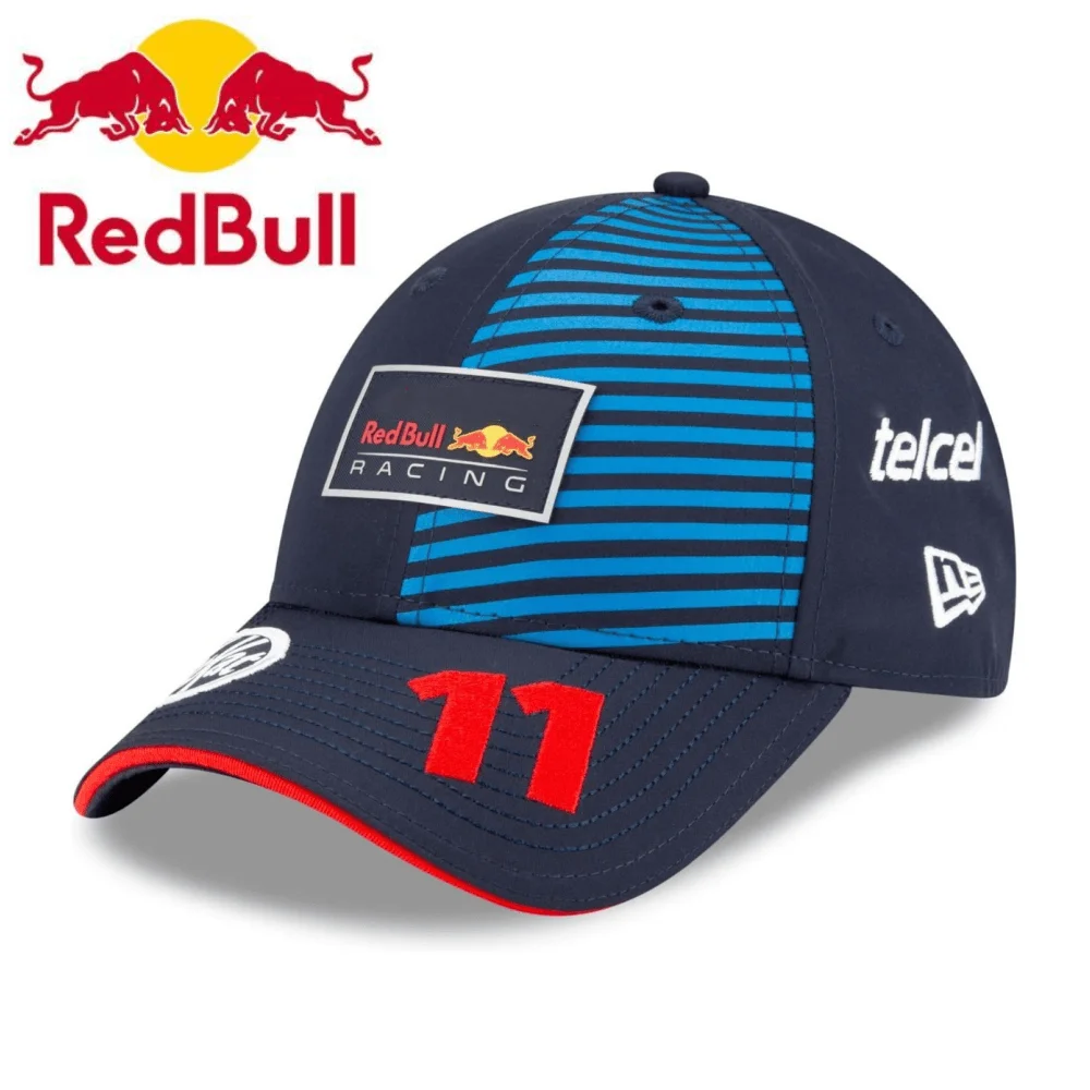 2024 nuevo sombrero de toro rojo checo Perez Red Bull Racing sombrero de carreras para hombres y mujeres al aire libre Red Bull sombrero para el sol Red Bull gorra de béisbol