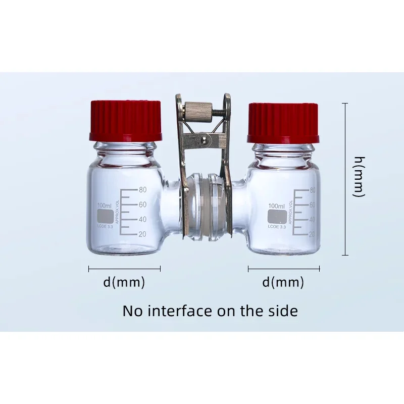 MFC،، الوقود الميكروبي من النوع H، مفاعل الخلايا البيوكيميائية. 50 مل 100 مل 250 مل 500 مل 1000 مل