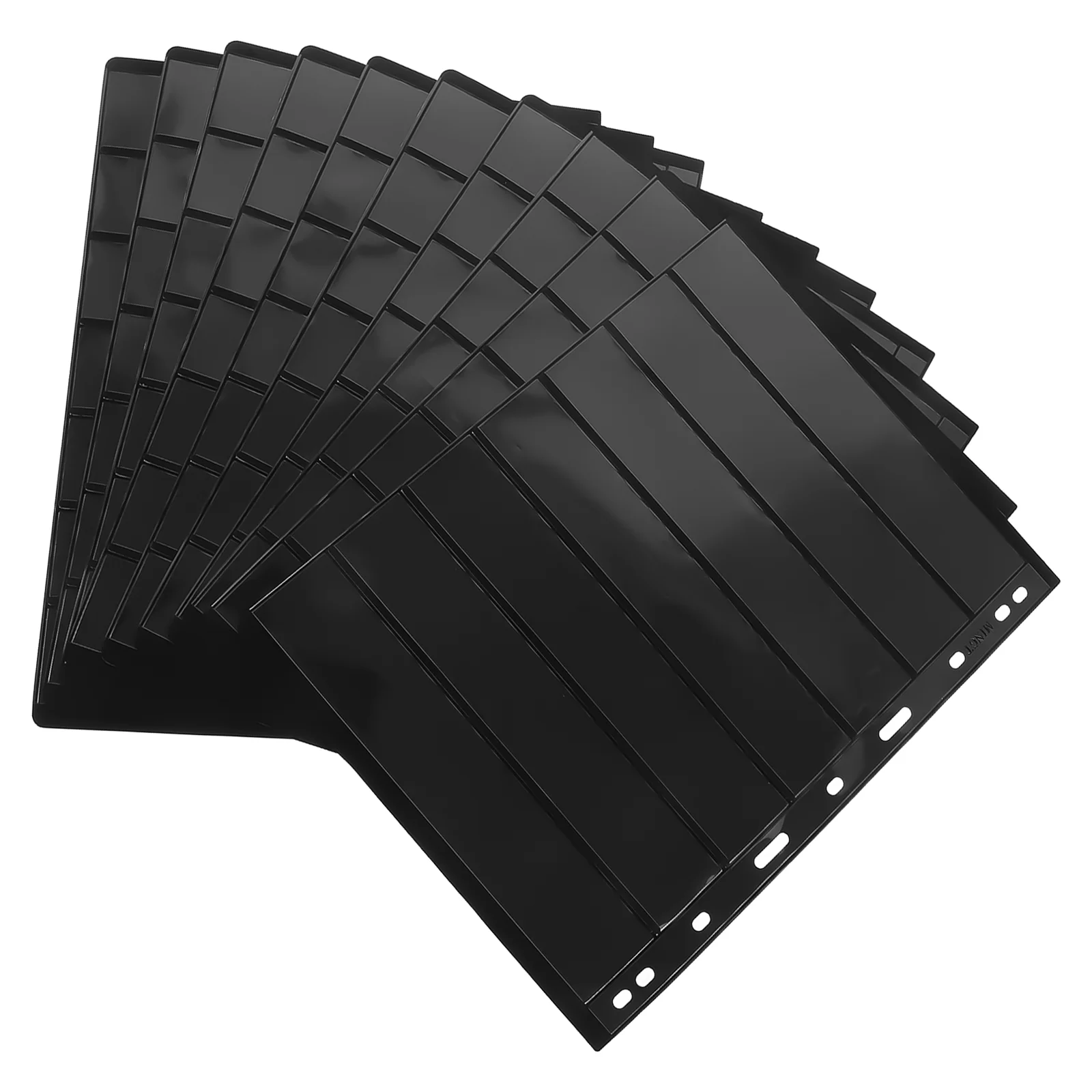 10 Sheets Loose Leaf Stamp Pages Protective Plastic Collection Insert Pocket Collector Supplies Albums Transparent