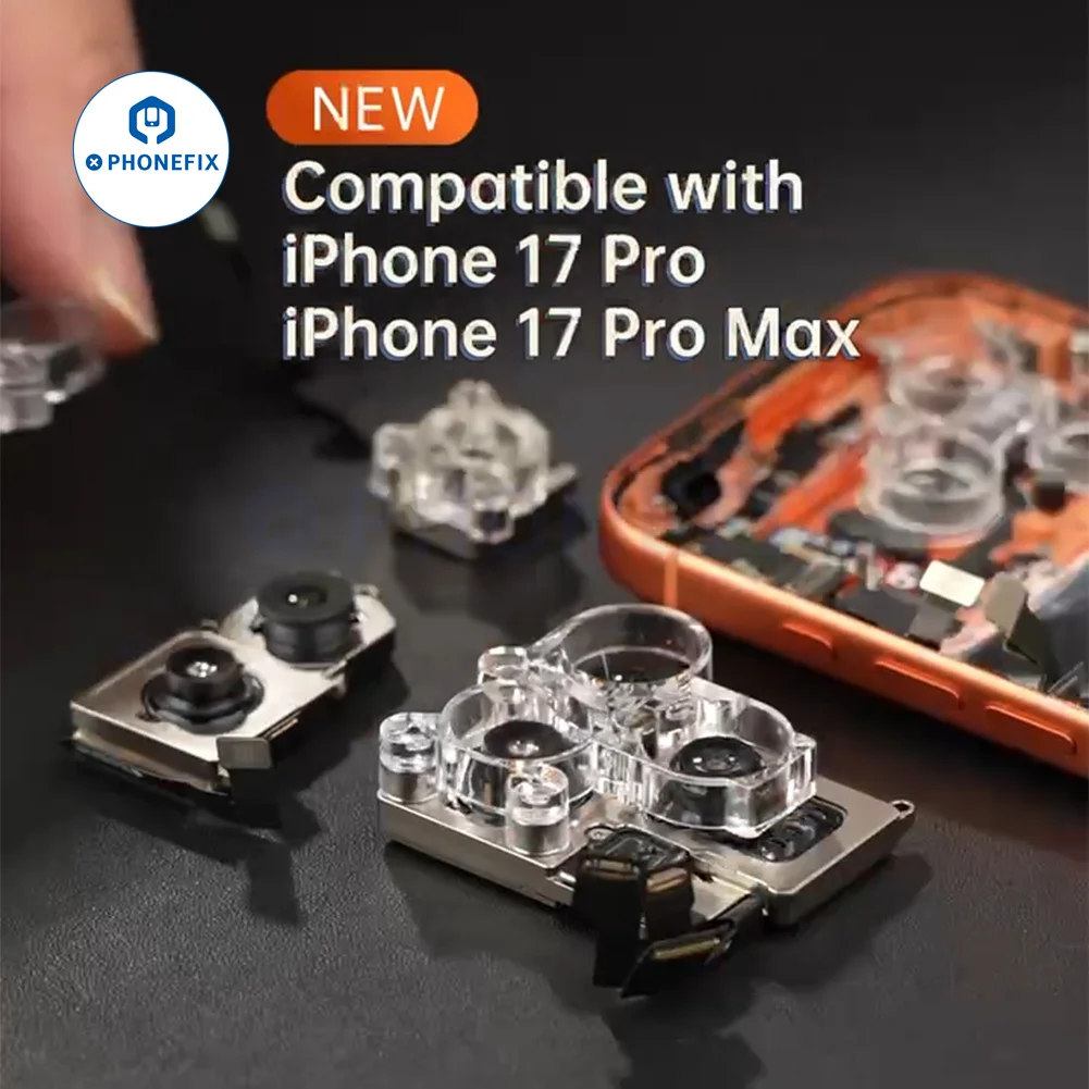 YCS Camera Lens Magnetic Protector for IPhone 11 12 13 14 15 16Pro Max 13Mini Camera Lens Heating or Soldering Repair Protection