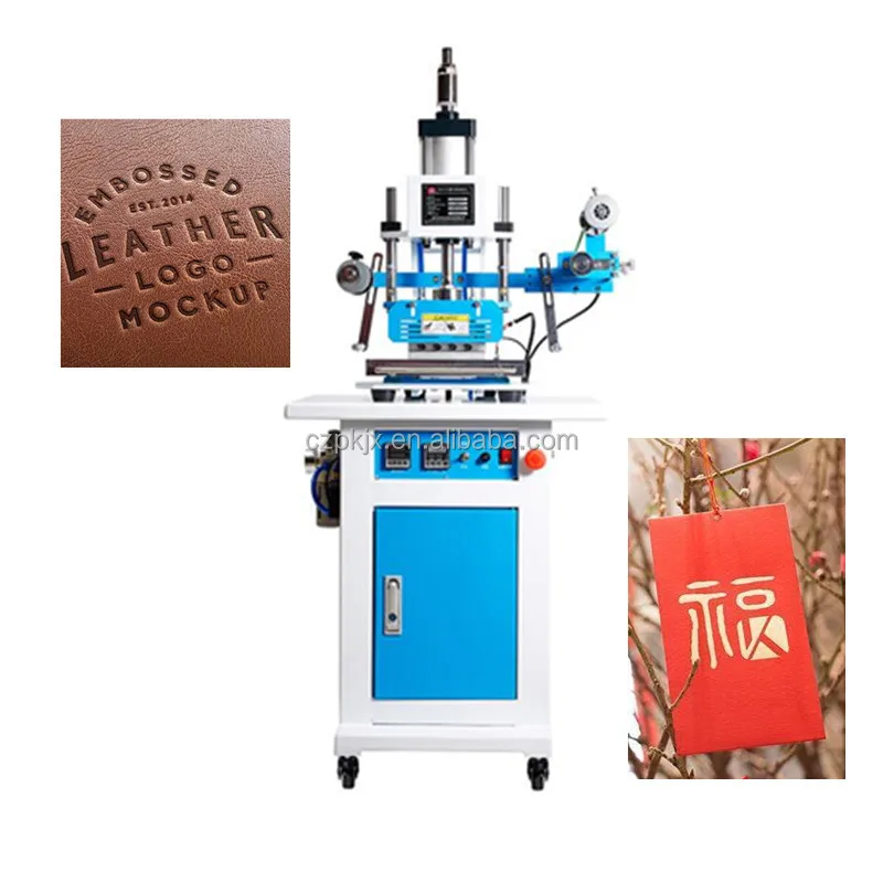 Trademark logo Imprinting Machine Hot Stamping Machine Pneumatic Wood Heat Press Label Machine