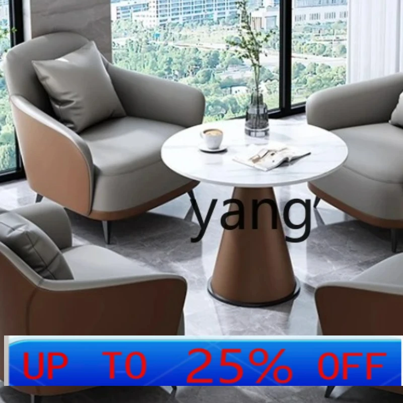 

LMM light luxury sofa chair modern reception negotiation table and chair combination