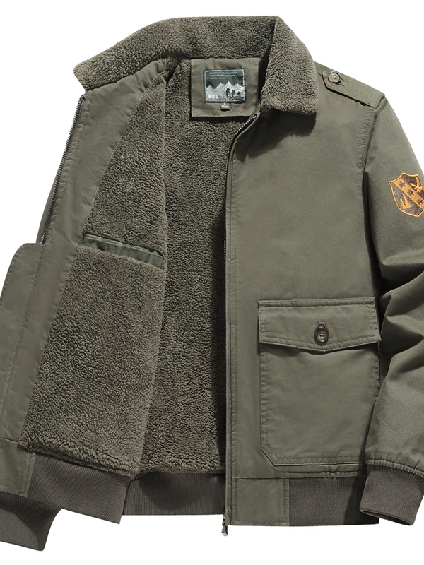 

Мужская зимняя утепленная куртка из хлопка на флисовой подкладке, легкий теплый рабочий комбинезон, простая стильная верхняя одежда