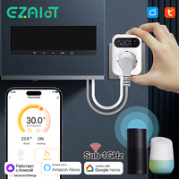 RF433 Wireless WiFi Thermostat Tuya Smart Temperature Controller Socket Receiver for Gas Boiler Water Floor Heating Alexa Google