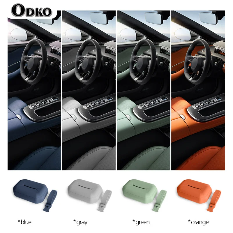 سيارة سيليكون اللون الأصلي مربع صندوق المناشف الورقية كرسي الظهر معلقة نوع السيارة الداخلية تعديل الملحقات تستيفها