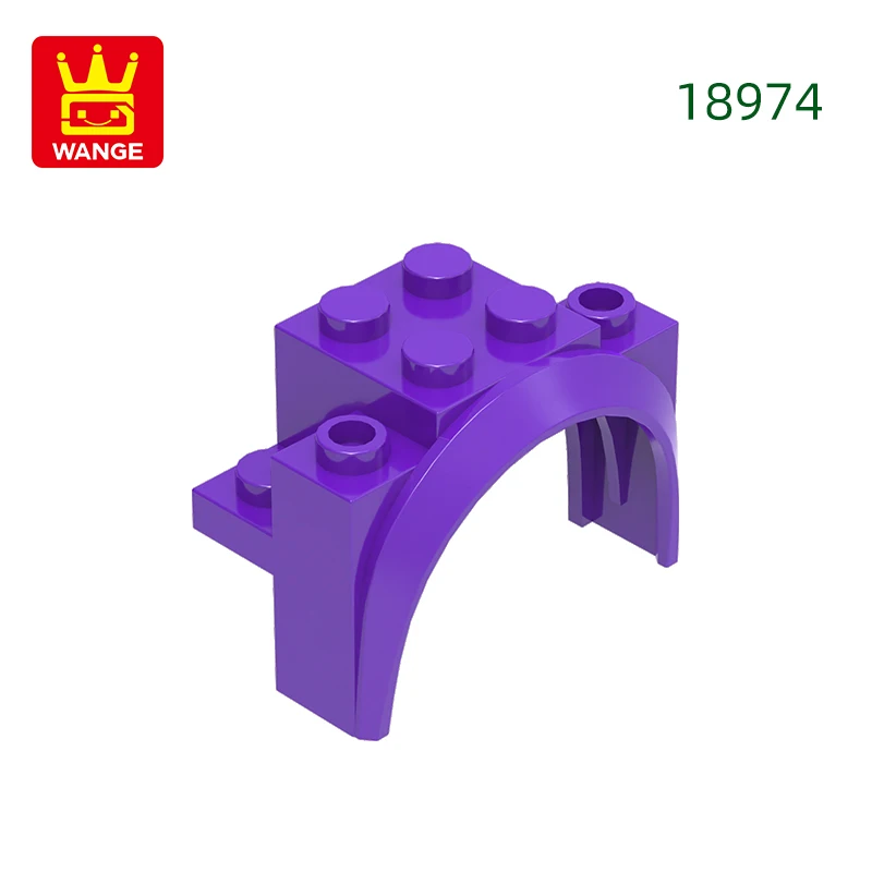 Wange 37 stks/partij 18974 Boog Afgerond Voertuig Blok Moc Kleur Accessoires Compatibel met Baksteen DIY kinderen Speelgoed Montage Onderdelen