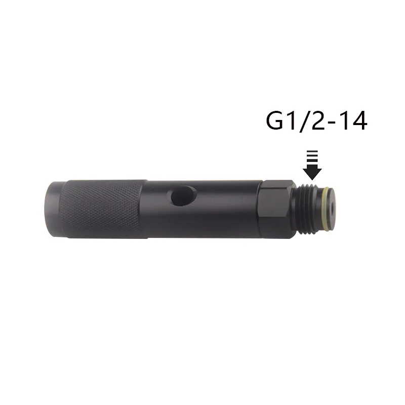 HPA Quick Change 12g CO2 Cartridge Adapter Adaptor With Standard CO2 Air Tank Thread (G1/2-14 Or 0.825