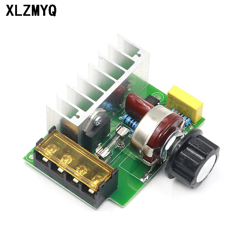 4000W 0-220V AC SCR Electric Voltage Regulator Motor Speed Controller Dimmers Dimming Speed With Temperature Insurance