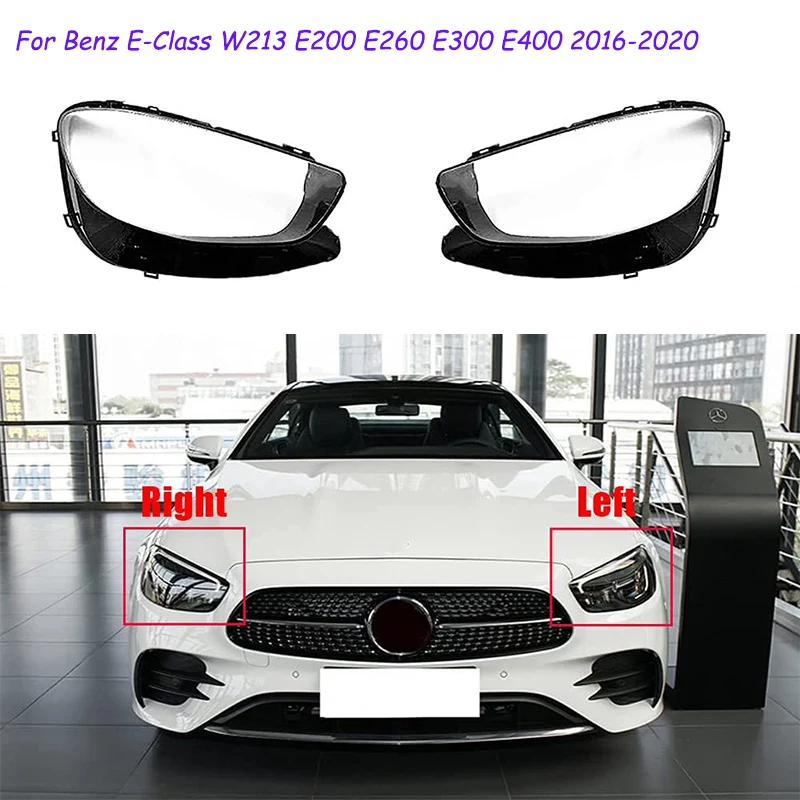 

For Mercedes Benz W213 E200L E300L E320L E350L 2016 2017 ~ 2020 Car Front Headlights Cover Headlamp Glass Shell Lens Lampshade