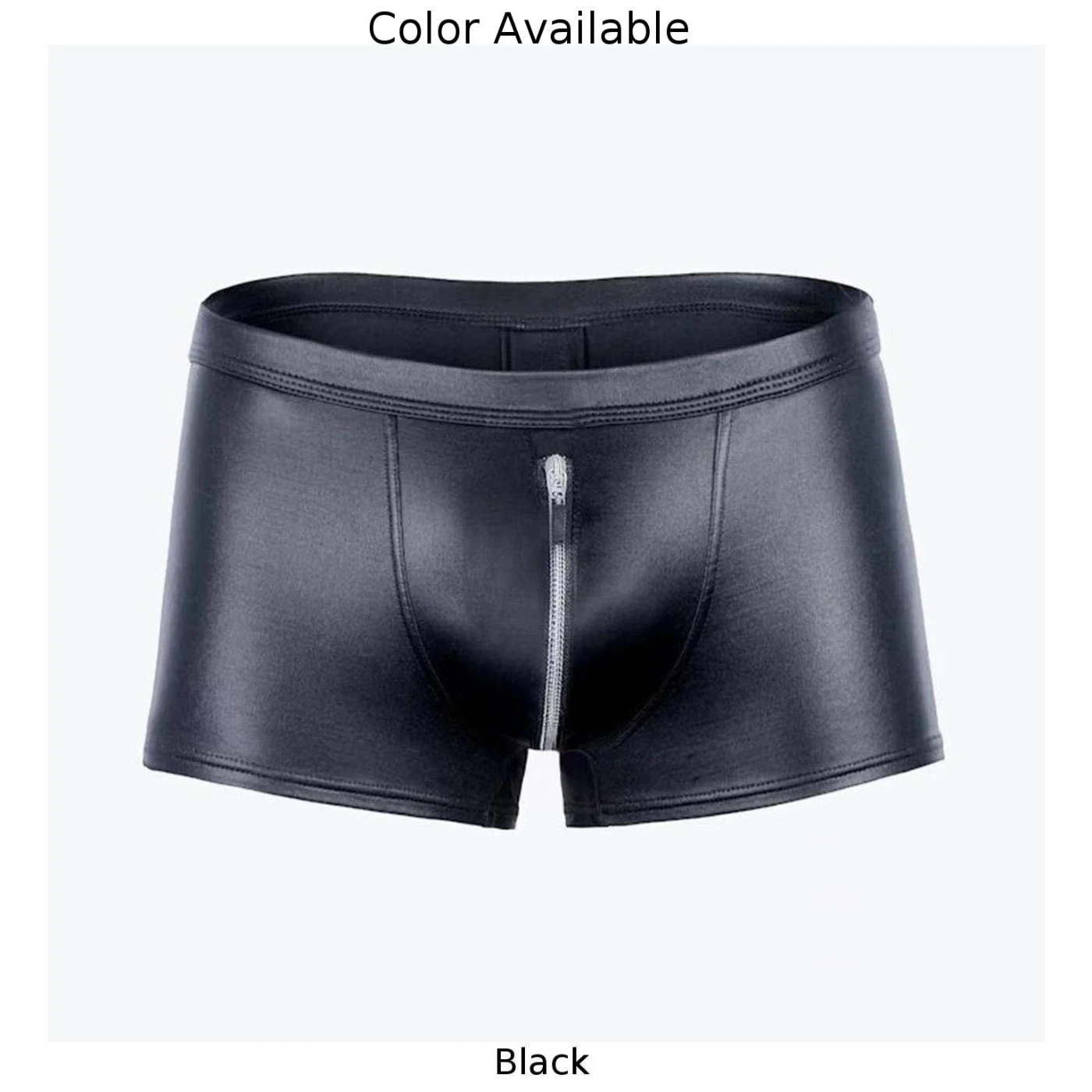 Shorts Underpant Men Boxer Briefs Boxer Briefs Shorts Underpants Faux Leather Lingerie Shorts Low Rise Underwear
