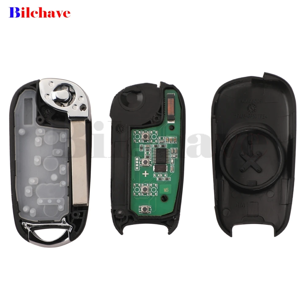 jingyuqin 433/315MHz ID46 3 Buttons Flip Car Key Remote Fob For Opel Astra K Buick Verano Regal Excelle GT/Excelle XT LaCROSSE