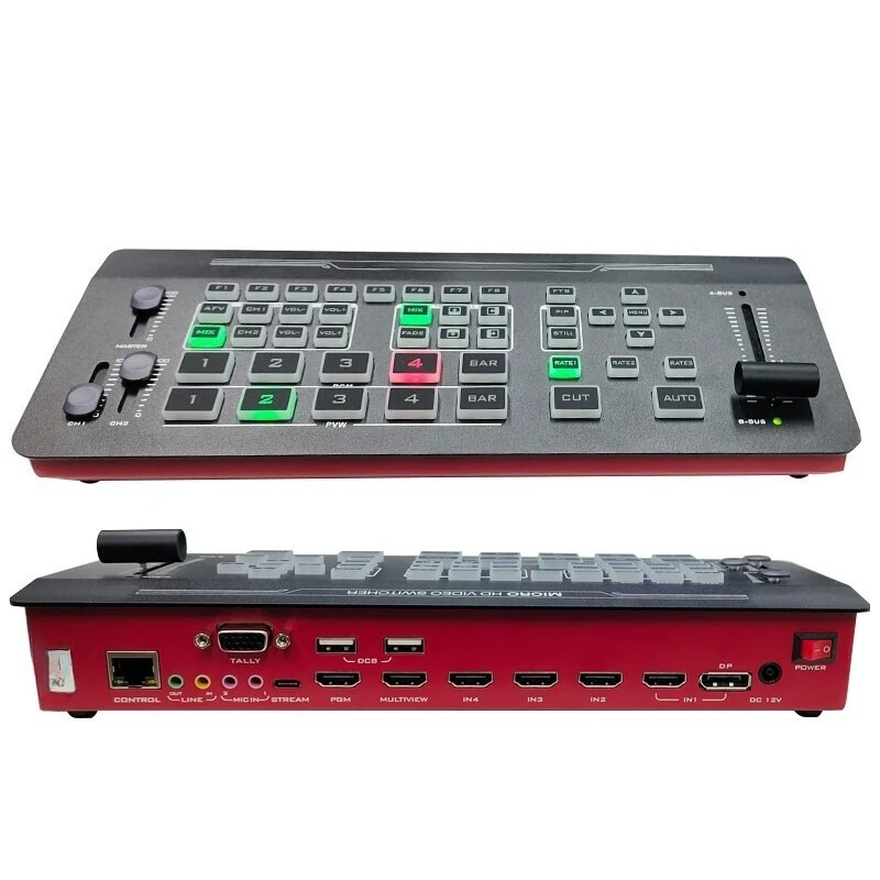 

New five-way high definition HDMI portable broadcast station switching computer OBS live broadcast push
