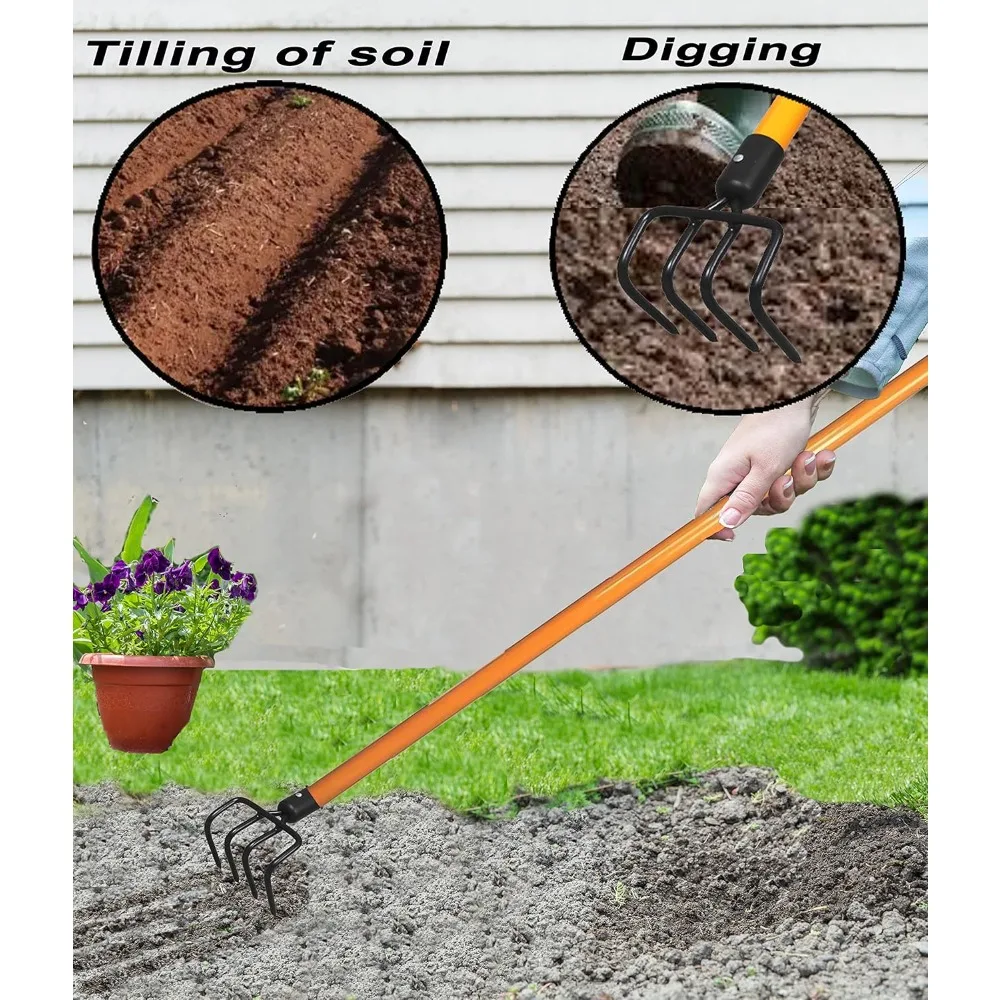 مزارع الحدائق (6 عبوات) شفرة يدوية قوية/زراعة شديدة التحمل للحفر #5