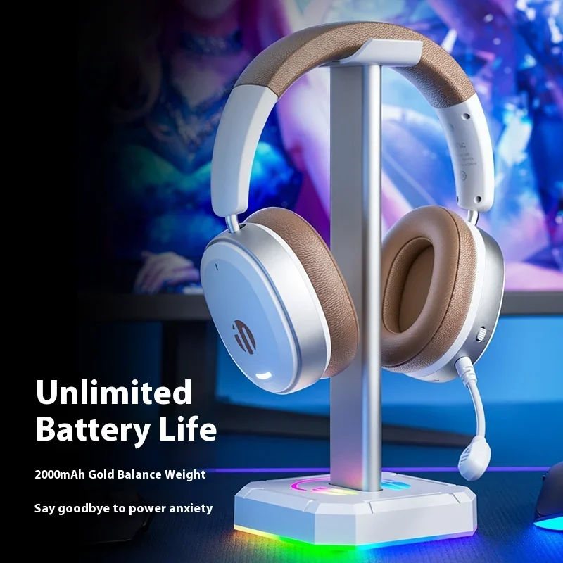 Inphic H9 سماعات بلوتوث لاسلكية إلغاء الضوضاء سماعات الألعاب 2000mah 50mm نطاق الصوت المتكلم ميكروفون قابل للفصل