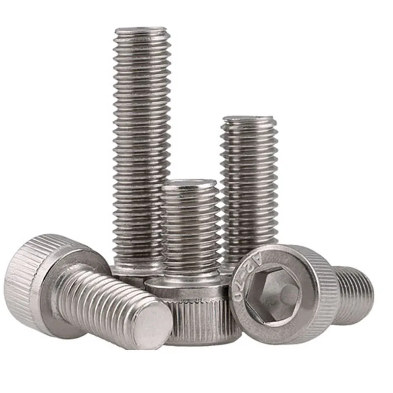 M4 - 0.5 Fine Thread 304 Stainless Steel Socket Head Caps Screws Metric DIN 912 Bolts