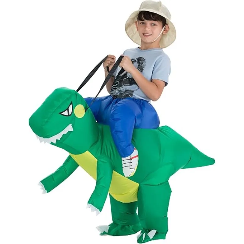 

Inflatable Dinosaur Costume For 3 Years Above Kids and Adult Blow up Funny Jumpsuit Party Halloween Christmas Holiday Cosplay