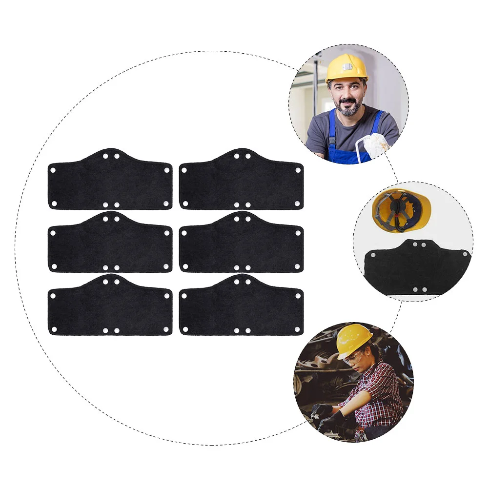 6 Pcs Hard Hat Sweatband Polyester Liner Lining Machine Washable Bands Worker