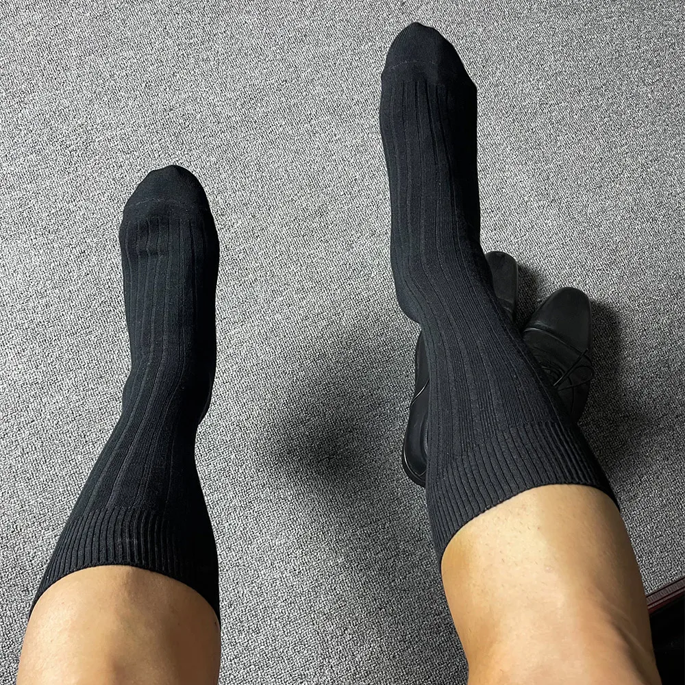 Praktischer Verkauf, hochwertige Herrensocken, Strümpfe, solide Sportarten, 1 Paar, Schwarz/Weiß, atmungsaktiv, lässig, bequem