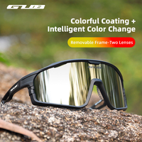 GUB Cycling Glasses Photochromic Polarized 2 Lenses Summer UV400 Men Women Sunglasses Windproof Bike Eyewear Outdoor Sports Gogg