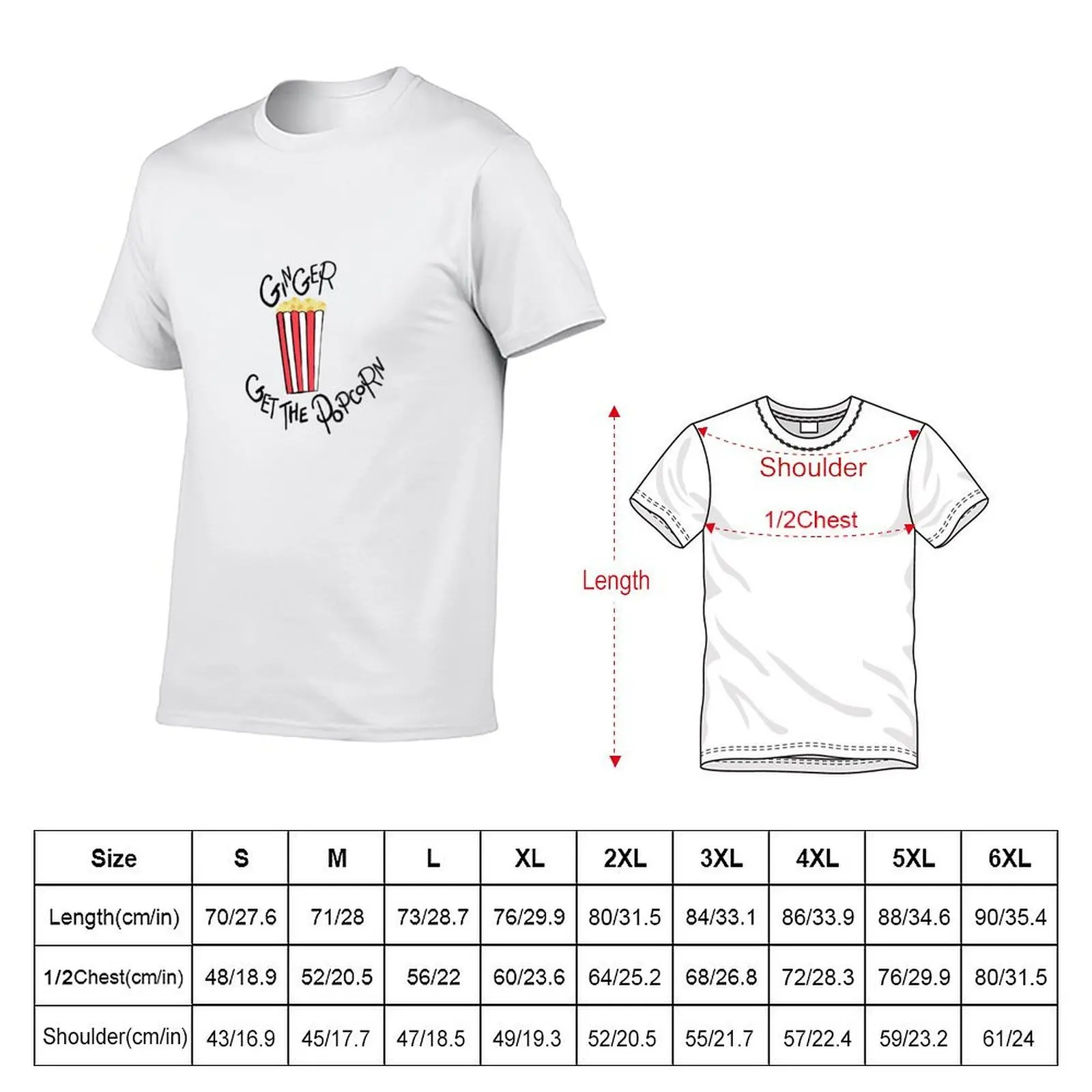 West Wing Ginger Get the Popcorn T-Shirt graphic t shirts clothes shirts men