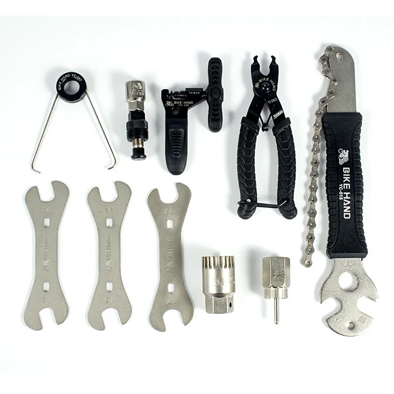 BIKE HAND Bicycle Repair Tool 18 in 1 mountain bike Professional Tool Kit Repair Spoke Wrench Freewheel Pedal Wrench