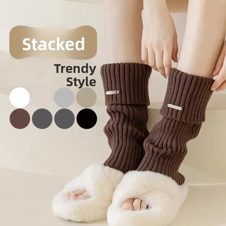 Warm Mid-Calf Women's Socks JK Style Autumn Winter Snow Boots Sockettes Breathable Mesh Acrylic Fleece Lined  Color Chil...