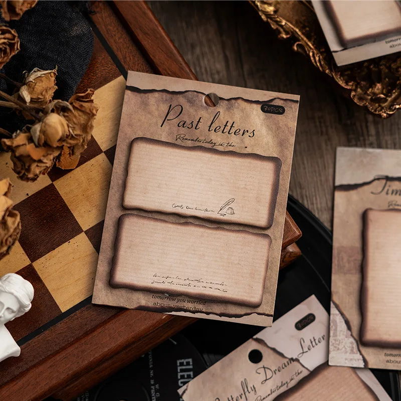 الإبداعية الغريبة الراحة ملصق الرجعية الزخرفية حفظ الكتب المواد n مرات ملصق حرق حافة إلكتروني ملصق لاصق