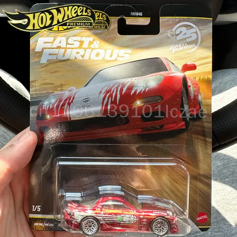

Коллекционная модель автомобиля Hot Wheels 1/64 PREMIUM Fast & Furious P Chase HNW46: Mazda RX-7, Lamborghini, Chevrolet, Honda – игрушка-подарок