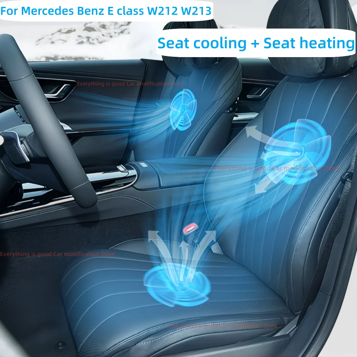 For Mercedes Benz E class W212 W213 Automobile modification parts Seat heating Seat ventilation Car electrical fan Auto parts
