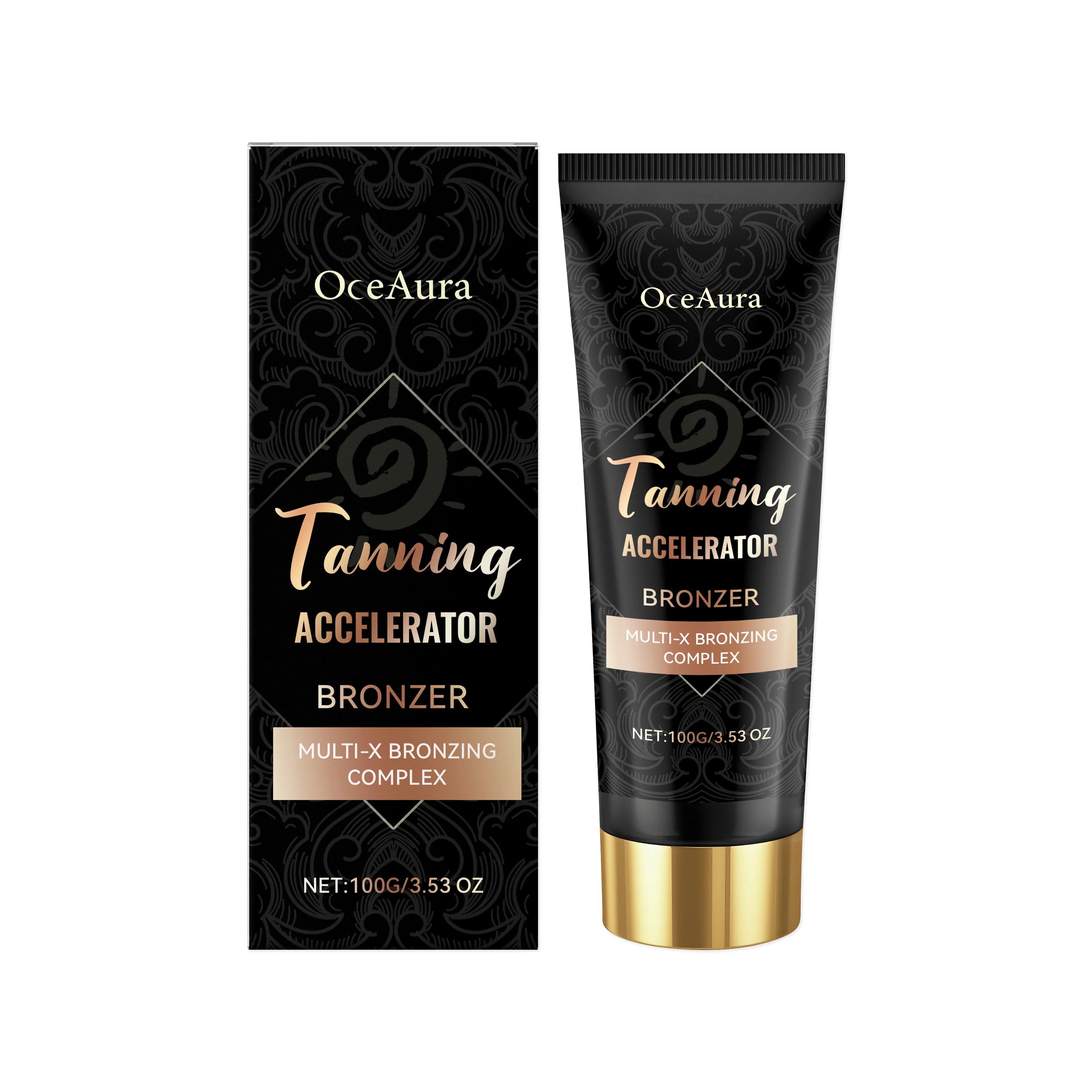 Tanning Cream Bronze Accelerate Natural Quick Darker Sun Tan Long Lasting Sunbathing Protect Non Greasy Body Self-Tanning Lotion