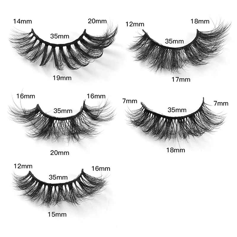 Cils de maquillage réutilisables, doux et fins, naturels et longs, 25 paires