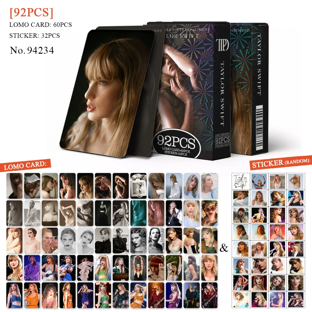 60+32pcs/set taylor's Új Album foto rty Lá TORTURED Költő szie Drukker Beszedés LOMO rty