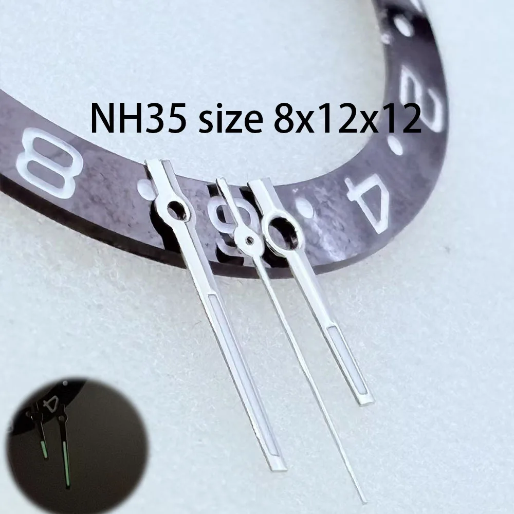 Watch hands: gold rose gold and silver gun color suitable for NH35 NH36 7S26 7S36 4R35 4R36 movement NH35 size 8x12x12