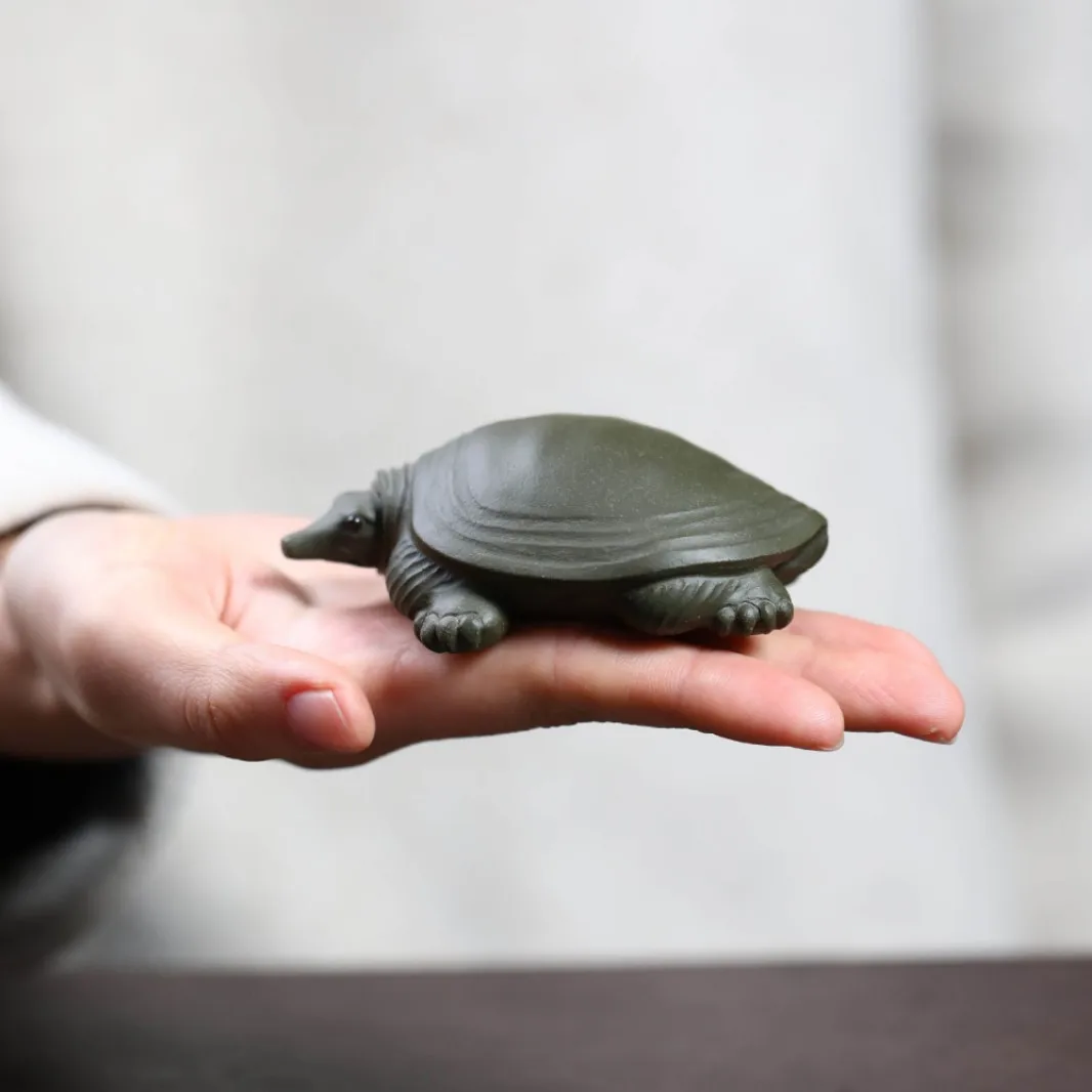 Exquisite Purple Clay Tea Pet Ornaments, High-End Luxurious, Crafted By Famous Artisans, Genuine High-Quality Turtle, Handmade