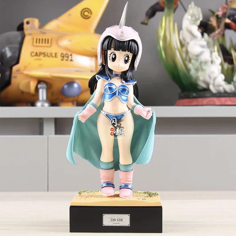 

22 см Dragon Ball Z Chichi Модель Аниме DBZ Super Saiyan Фигурка Игрушки Chichi Фигурка ПВХ GK Статуя Украшения Подарок для Детей