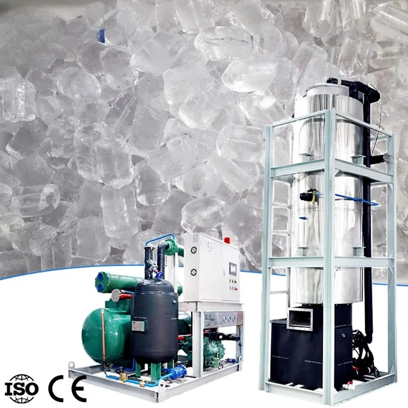 YG Customized Ice Tube Maker Machine 1-10 Tons Per Day Commercial Tube Ice Machine Automatic Hollow Solid Ice For Countertop