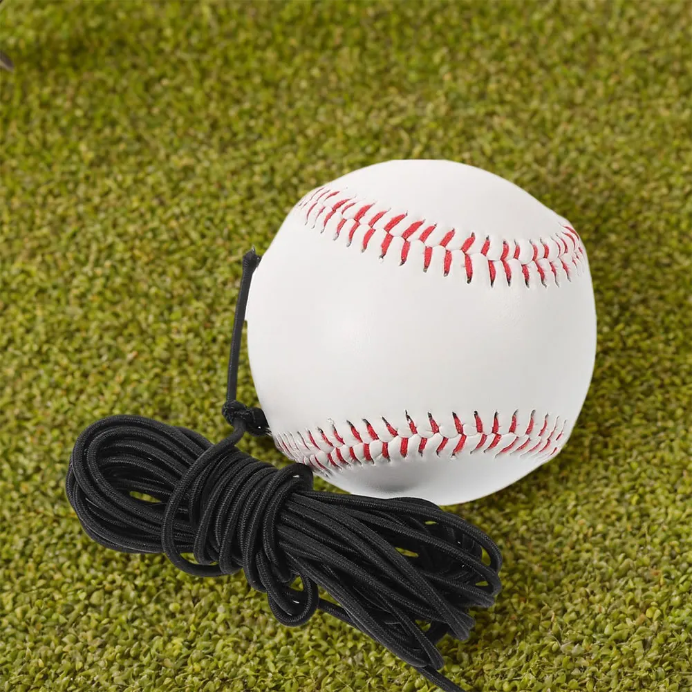 Allenatore di battuta da baseball con corda elastica Attrezzatura per esercitazioni di colpire Allenatore di swing da battuta per baseball e softball