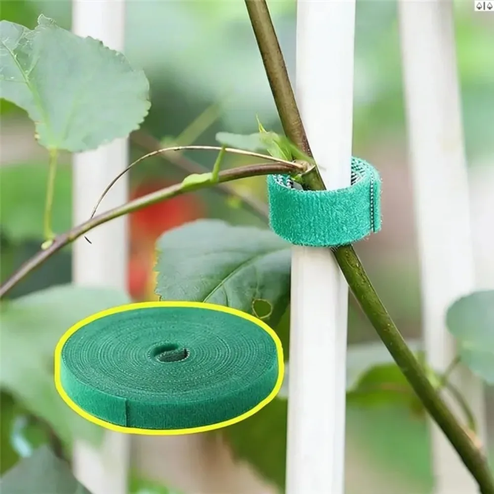 5/15M Plant Polyester Ties Reusable Garden Tape Trimmable Twine Bandage Plant Stand Hook-and-loop Fastener Garden Accessories