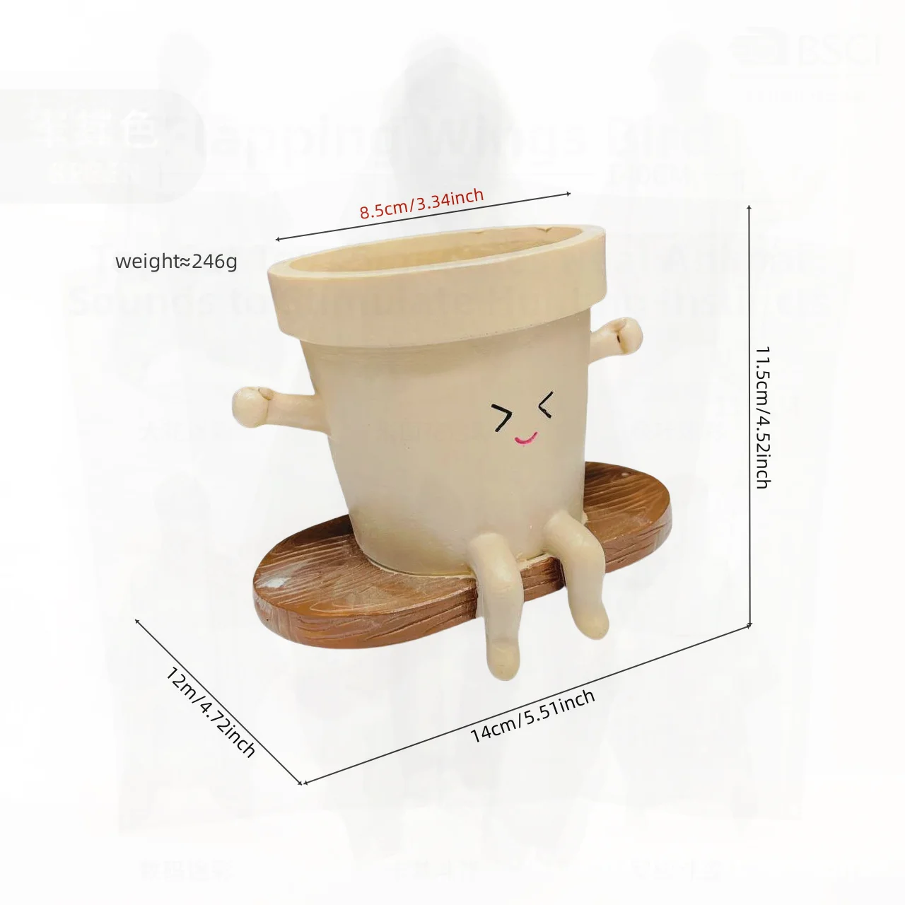 

Adorable Swinging Pot Plant Pots Outdoor Garden Decoration Creative Home Decor Craftwork Succulent Planters Cross-Border New