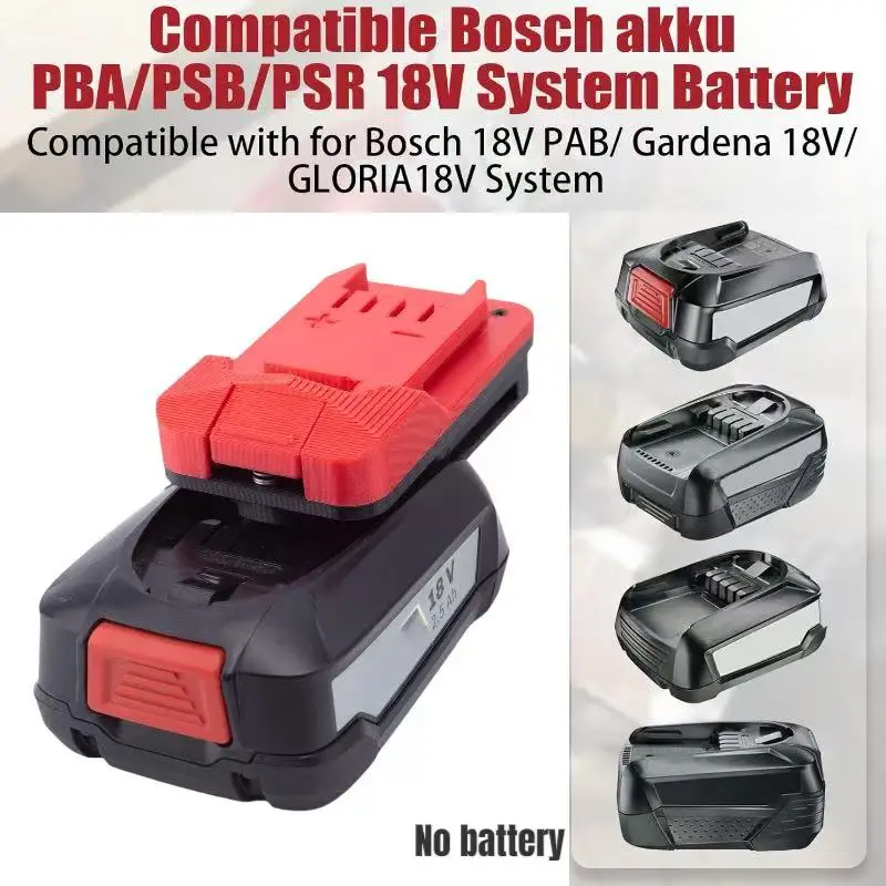 Battery Converter  Adapter For Bosch 18V Lithium  To  Lidi Parkside X20V Brushless Tools Converter Converter (Only Adapter）