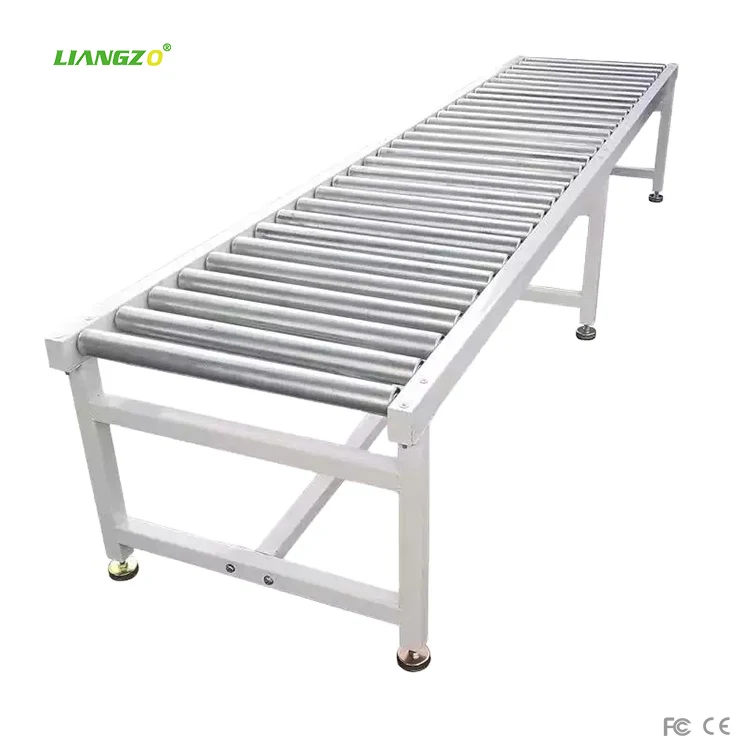 LIANGZO Carton Box  Logistics Heavy  Roller Conveyor Stainless Steel Roller Conveyor