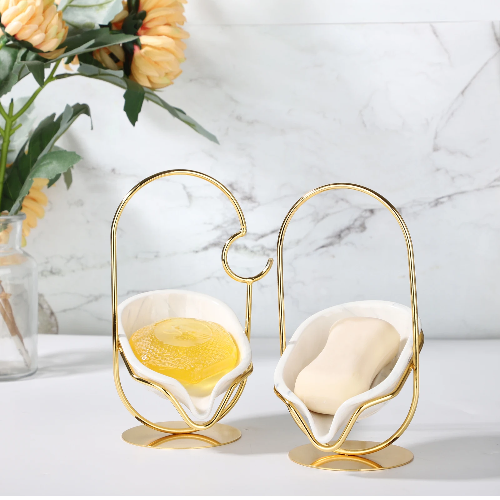 

Bathroom Soap Dish Bathroom Multi-Functional Soap Box Household Creative Soap Rack Plastic Sponge Tray For Kitchen Bathroom
