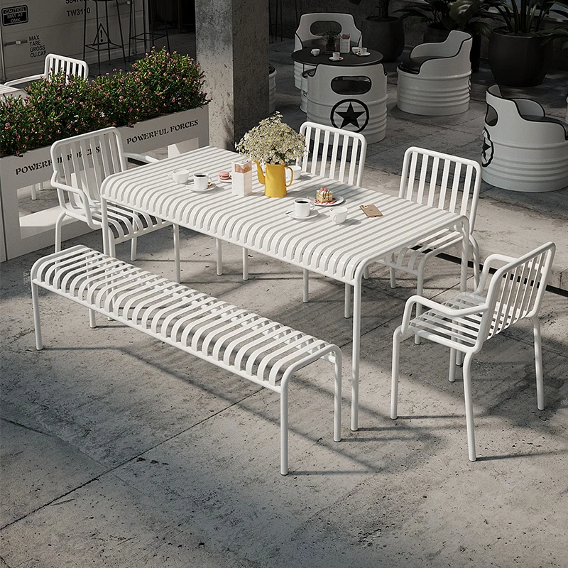 

Столы и стулья для уличного двора, магазин чая с молоком, кофейня, креативная организация зоны отдыха в индустриальном стиле, балкон, см