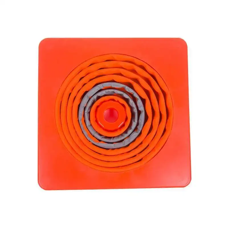 28-calowy składany odblaskowy pomarańczowy stożek ostrzegawczy do samochodu, wielofunkcyjny stożek ostrzegawczy używany do parkowania w przypadku wypadków i ćwiczeń jazdy