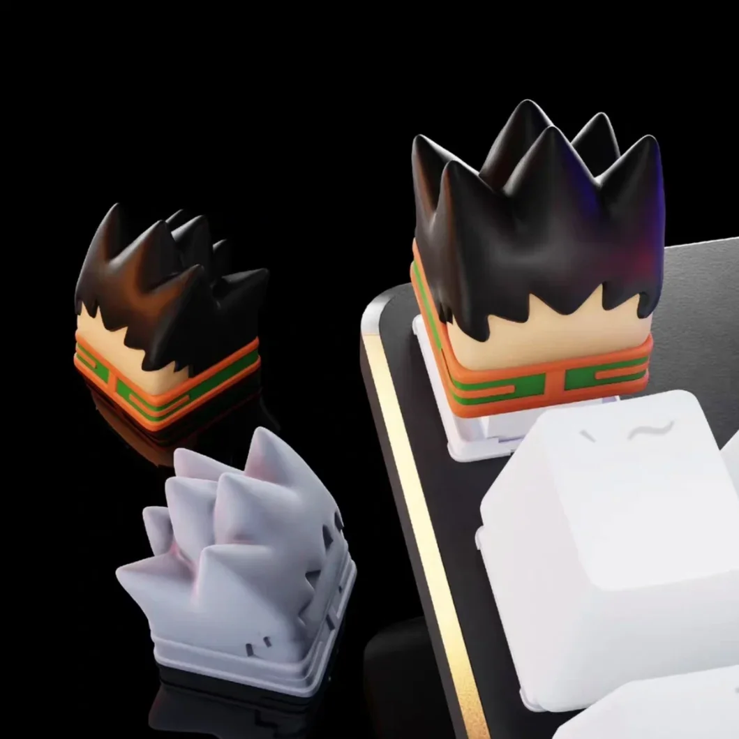 HUNTER × HUNTER GON · FREECSS Killua Zoldyck resina 3D teclas de anime personalizadas